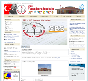 Ayd�n Yunus Emre Anaokulu Web Tasar�m�