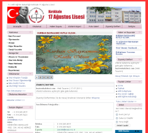 17 A�ustos Lisesi Web Tasar�m�