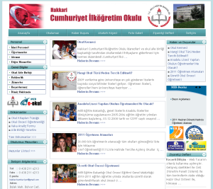 Hakkari Cumhuriyet �lk��retim Okulu Web Tasar�m�