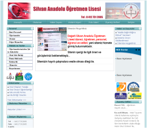 Silvan Anadolu ��retmen Lisesi Web Tasar�m�
