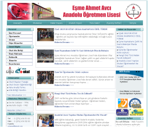 E�me Ahmet Avc� Anadolu ��retmen Lisesi Web Tasar�m�