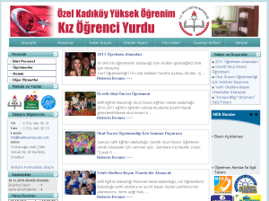 �zel Kad�k�y K�z ��renci Yurdu Web Tasar�m�