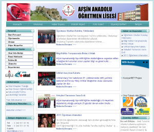 Af�in Anadolu ��retmen Lisesi Web Tasar�m�