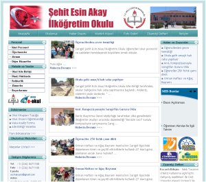 �ehit Esin Akay �lk��retim Okulu Web Tasar�m�