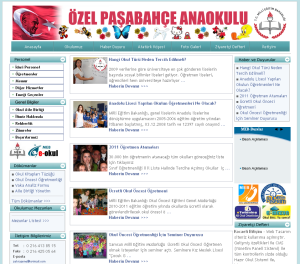 Pa�abah�e Anaokulu Web Tasar�m�