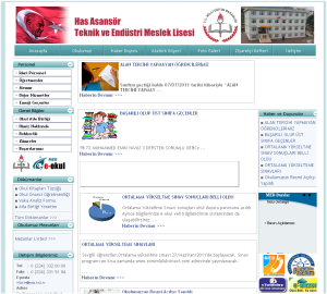 Has Asans�r T.End. Mes. Lisesi Web Tasar�m�