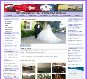 Sefer Zengin �lk��retim Okulu Web Tasar�m�