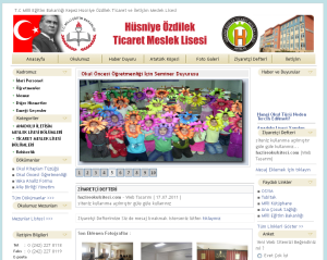 H�sniye �zdilek Ticaret M. Lisesi Web Tasar�m�