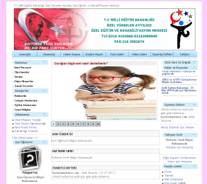 Y�kselen Ay Y�ld�z �zel E�itim Rehabilitasyon Web Tasar�m�