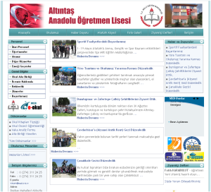 Alt�nta� Anadolu ��retmen Lisesi Web Tasar�m�