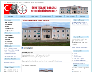 �nye Ticaret Borsas� Mesleki E�itim Merkezi Web Tasar�m�