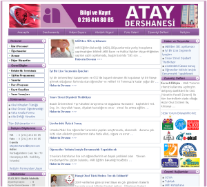 �zel Atay Dershanesi Web Tasar�m�