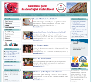 Bala Kemal �ahin Anadolu Sa�l�k Meslek Lisesi Web Tasar�m�